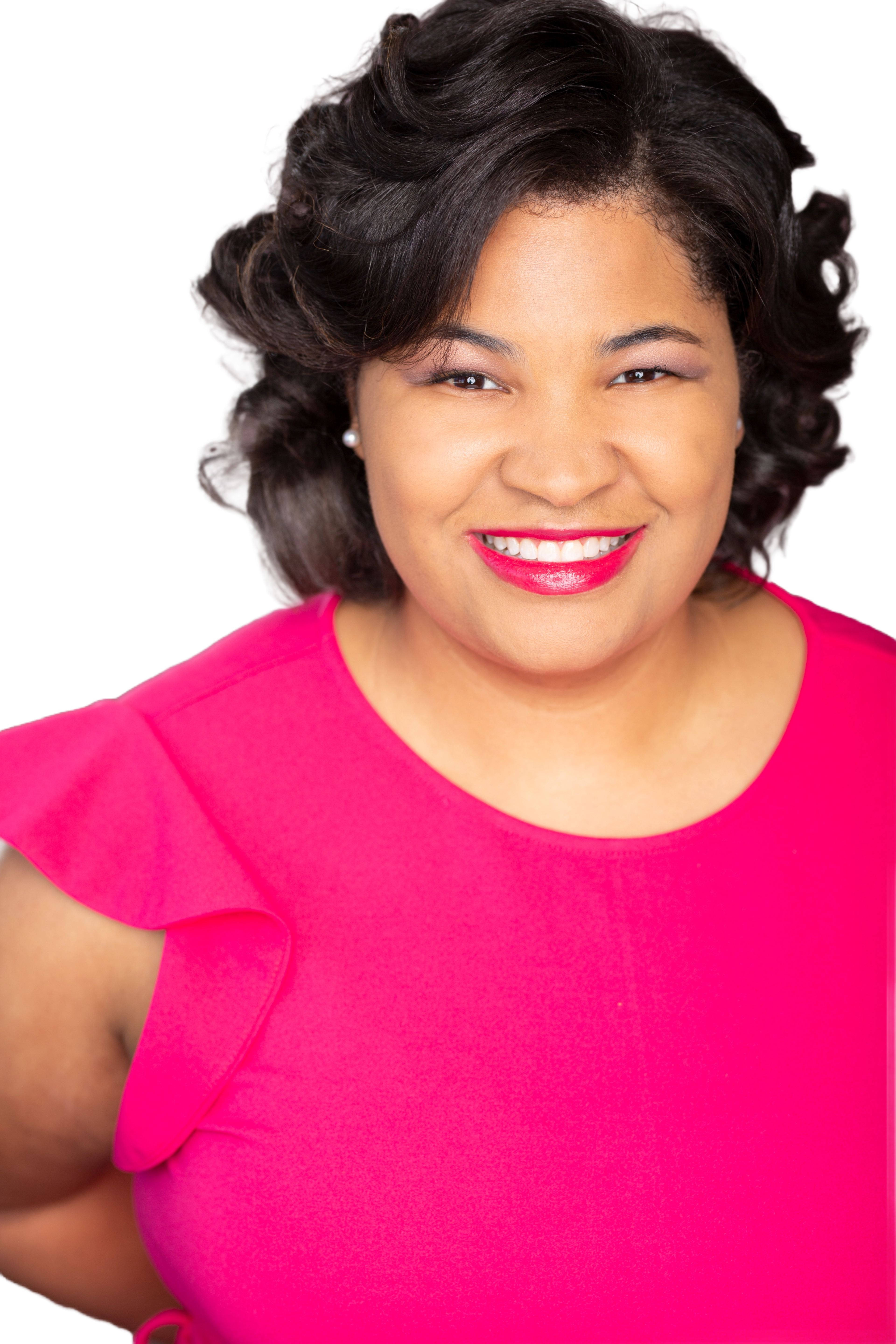 Pink Photo With White Background